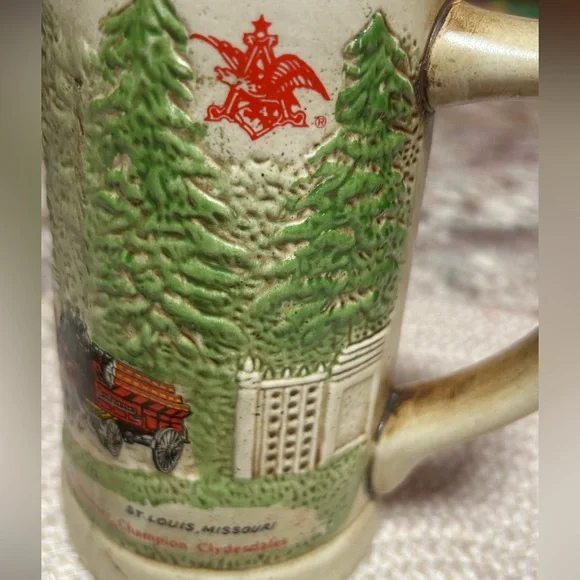 1976 Budweiser Champion Clydesdales Stein Ceramarte made in Brazil - Picture 11 of 11
